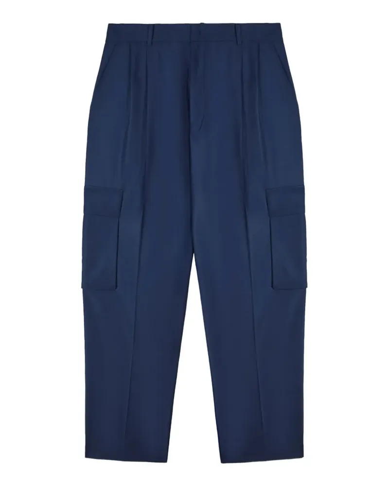 Patrizia Pepe pleated wide-leg trousers - Blau Blau