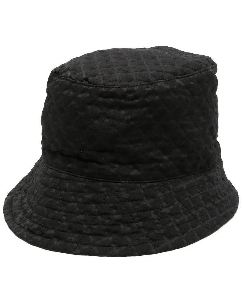 Engineered Garments Gesteppter Fischerhut - Schwarz Schwarz