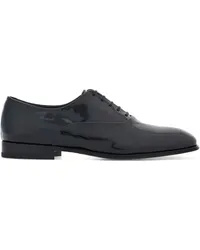 Ferragamo Oxford-Schuhe mit Lackoptik Schwarz