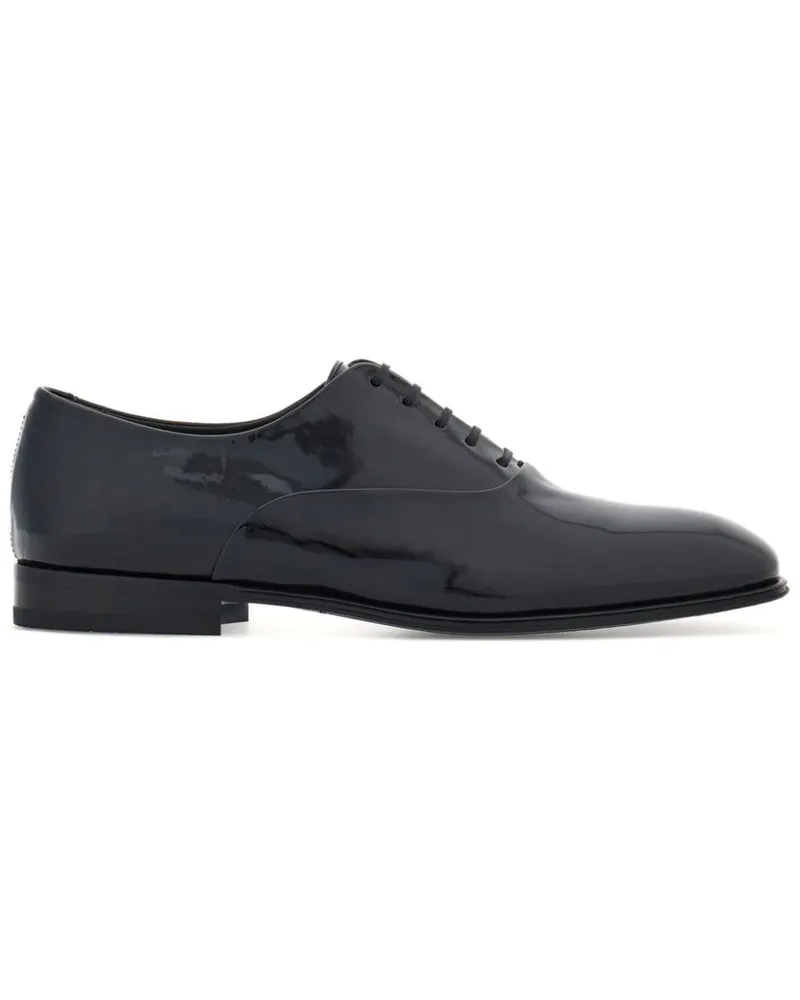 Ferragamo Oxford-Schuhe mit Lackoptik - Schwarz Schwarz