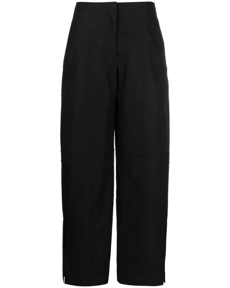 Jil Sander Hose mit Einsätzen - Schwarz Schwarz