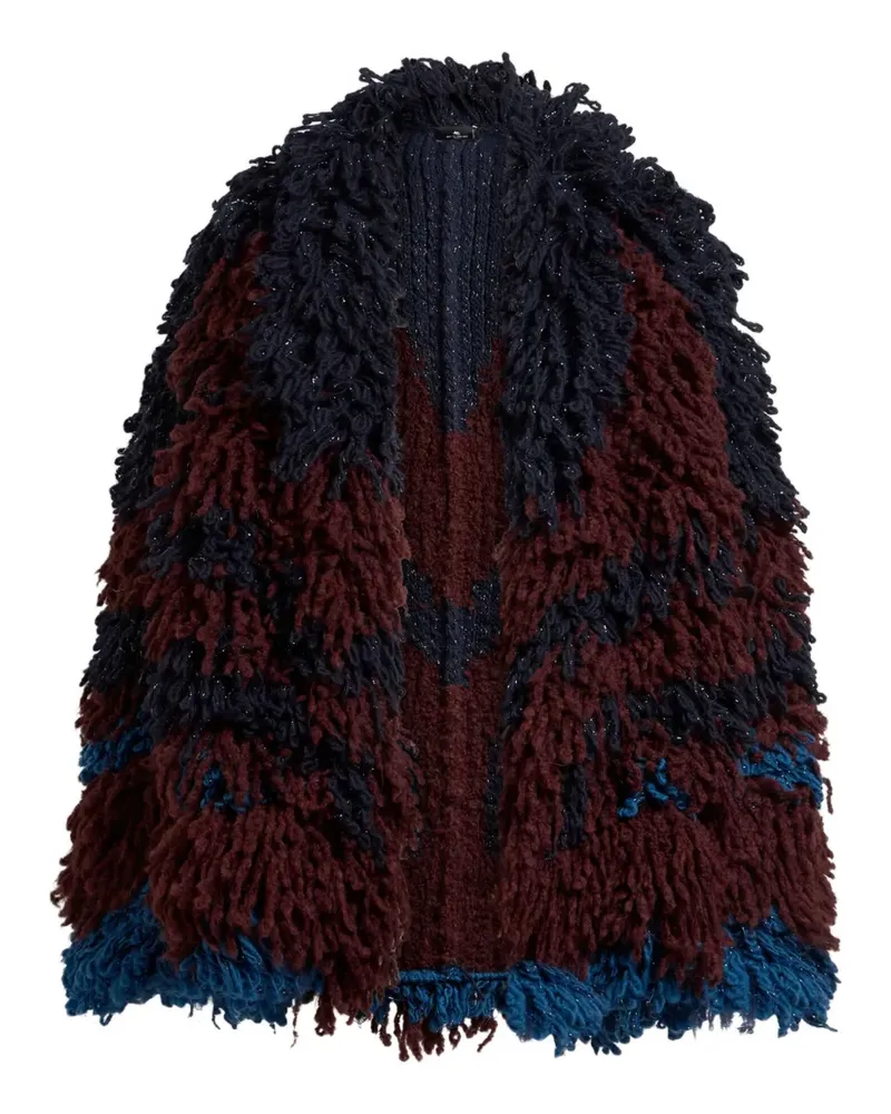 Etro fur-stitch jacket - Rot Rot
