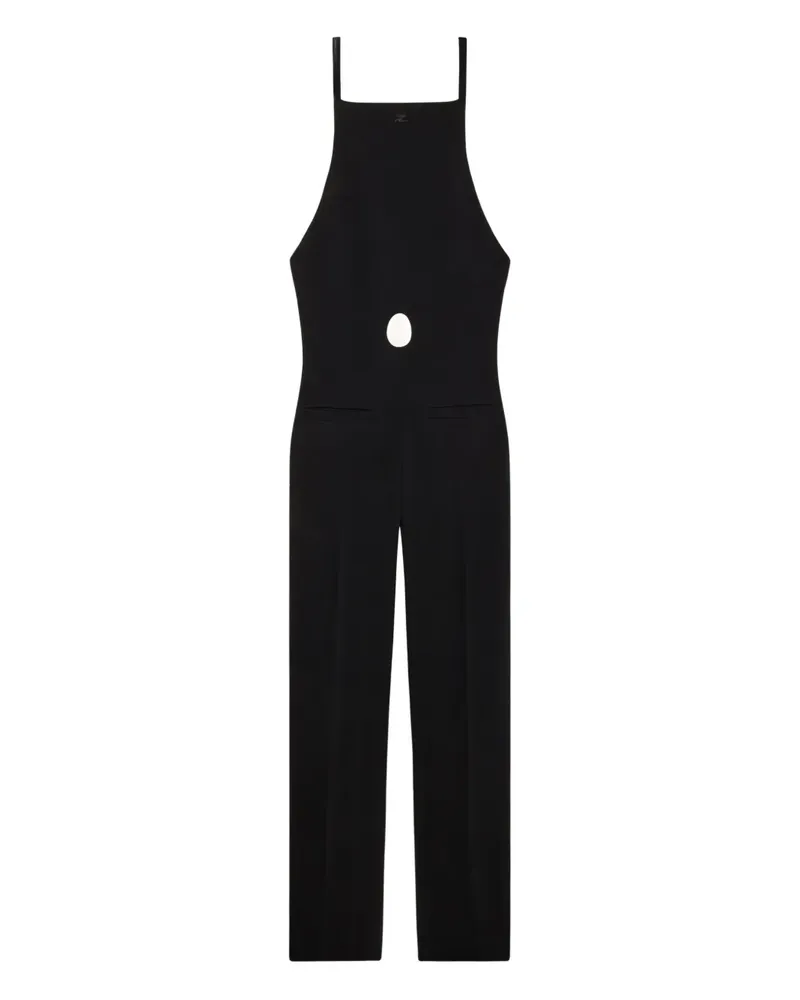 Courrèges cut-out jumpsuit - Schwarz Schwarz