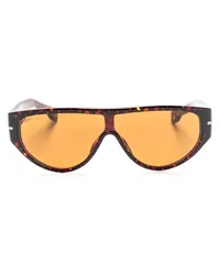 HUGO BOSS Sonnenbrille mit Shield-Gestell Braun