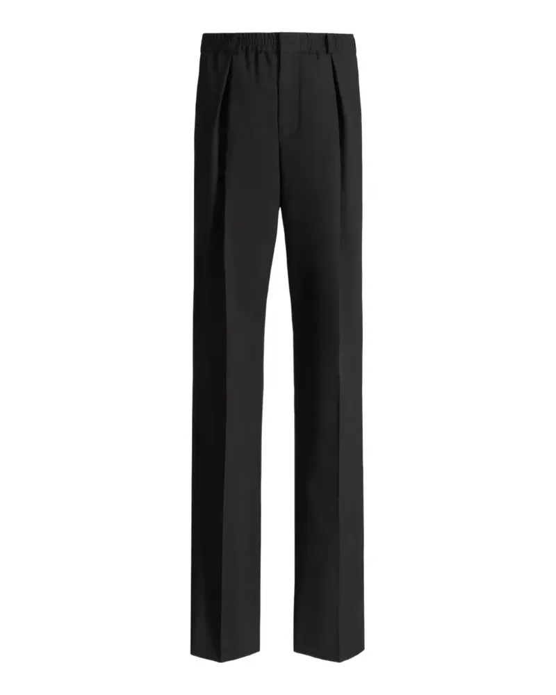 Balmain Wollhose mit elastischem Bund - Schwarz Schwarz