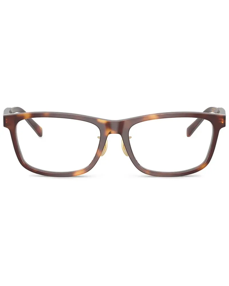 Prada Brille mit eckigem Gestell - Braun Braun
