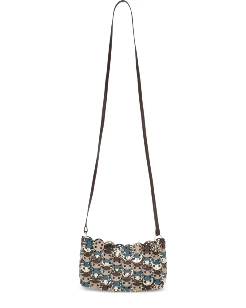 Paco Rabanne Umhängetasche mit Scheibendetail - Silber Silber
