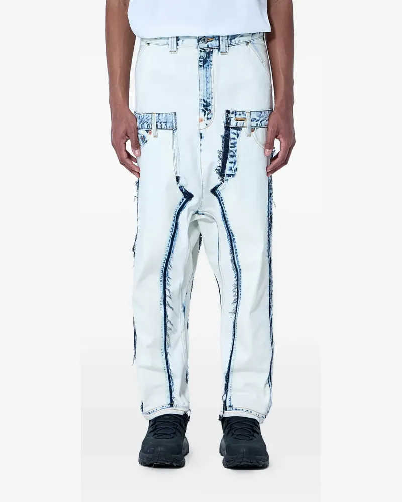 Junya Watanabe panelled exposed-seam jeans - Weiß Weiß