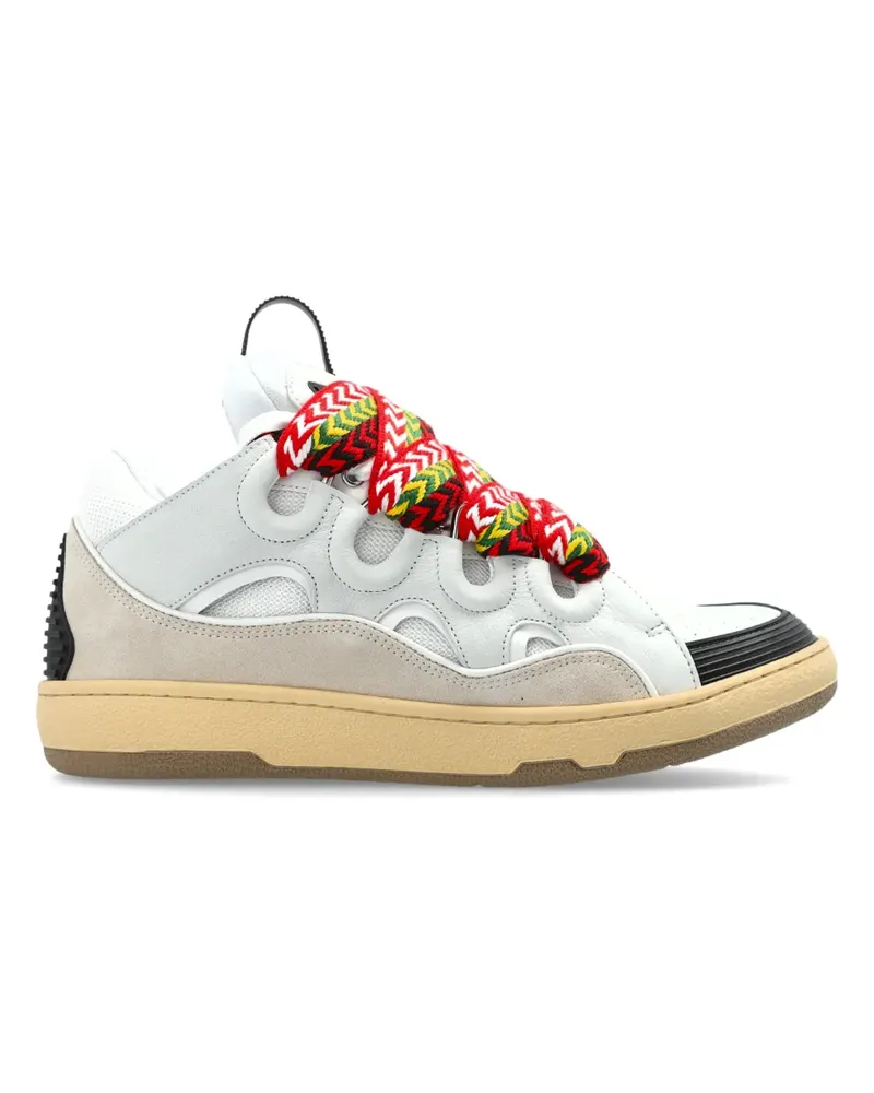 Lanvin Curb Sneakers mit Einsätzen - Weiß Weiß