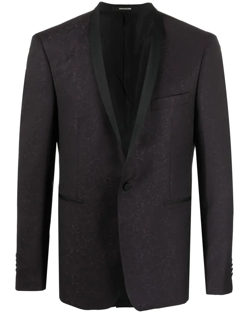 Tagliatore Sakko mit Paisley-Jacquardmuster - Schwarz Schwarz