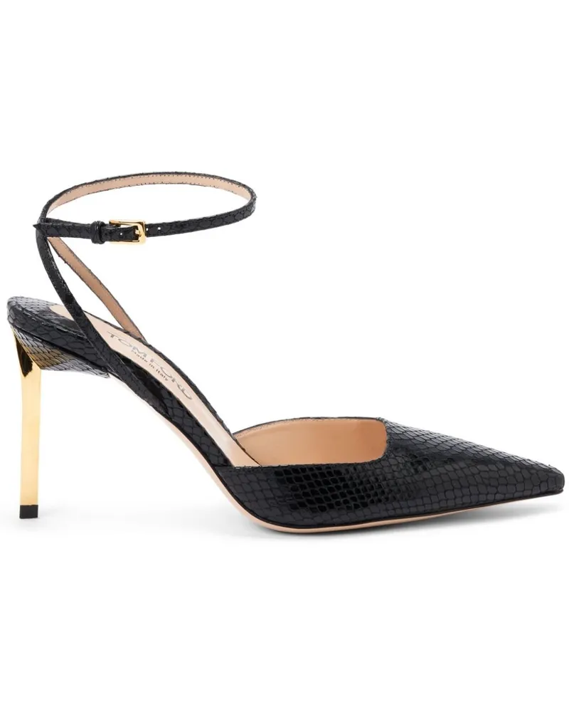 Tom Ford Pumps mit Prägung 85mm - Schwarz Schwarz