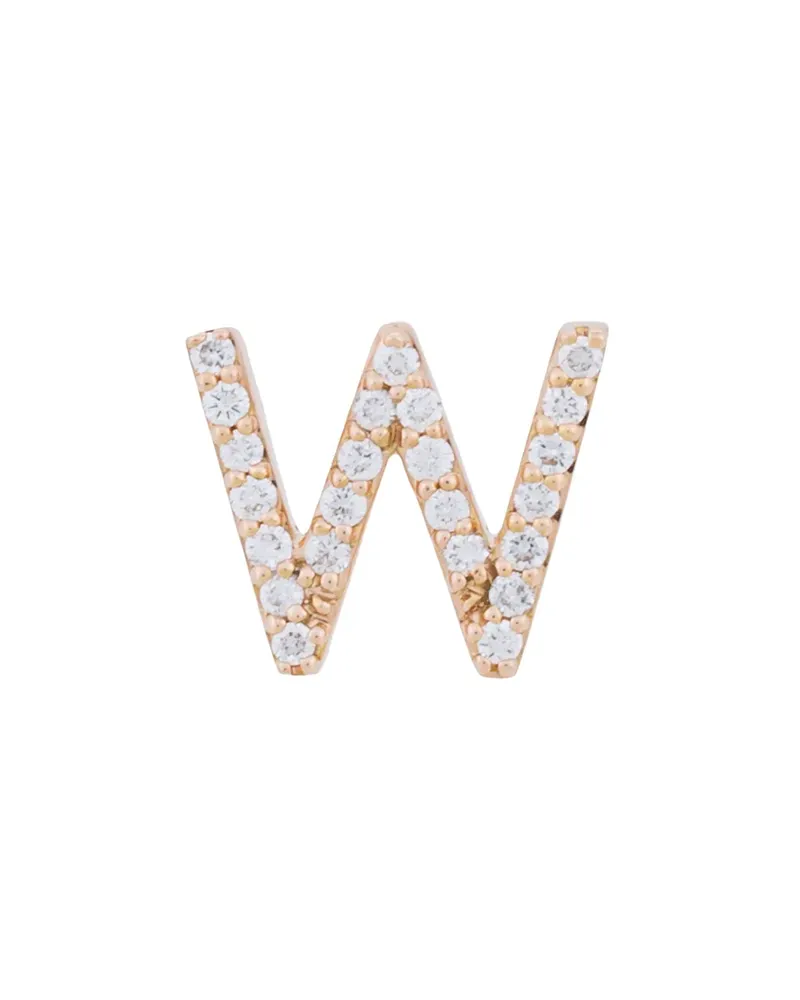 Alinka 18kt ' ID' Rotgoldohrstecker mit Diamanten - Metallic Metallic