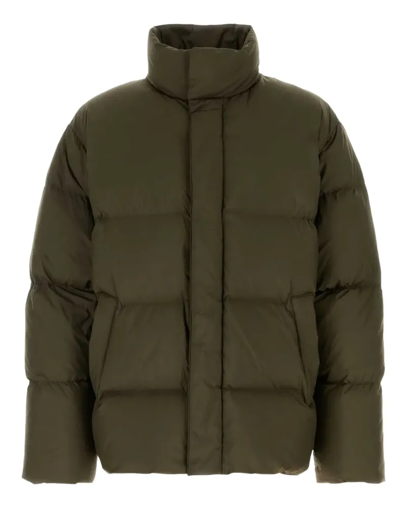 Saint Laurent high-neck puffer coat - Grün Grün