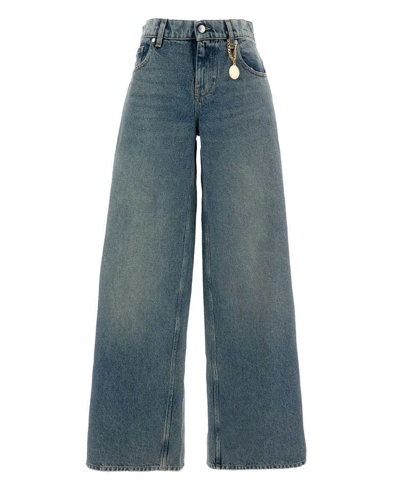 Stella McCartney five-pocket wide jeans - Blau Blau