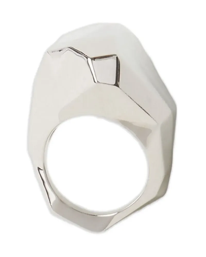 Lanvin Facettierter Ring - Silber Silber