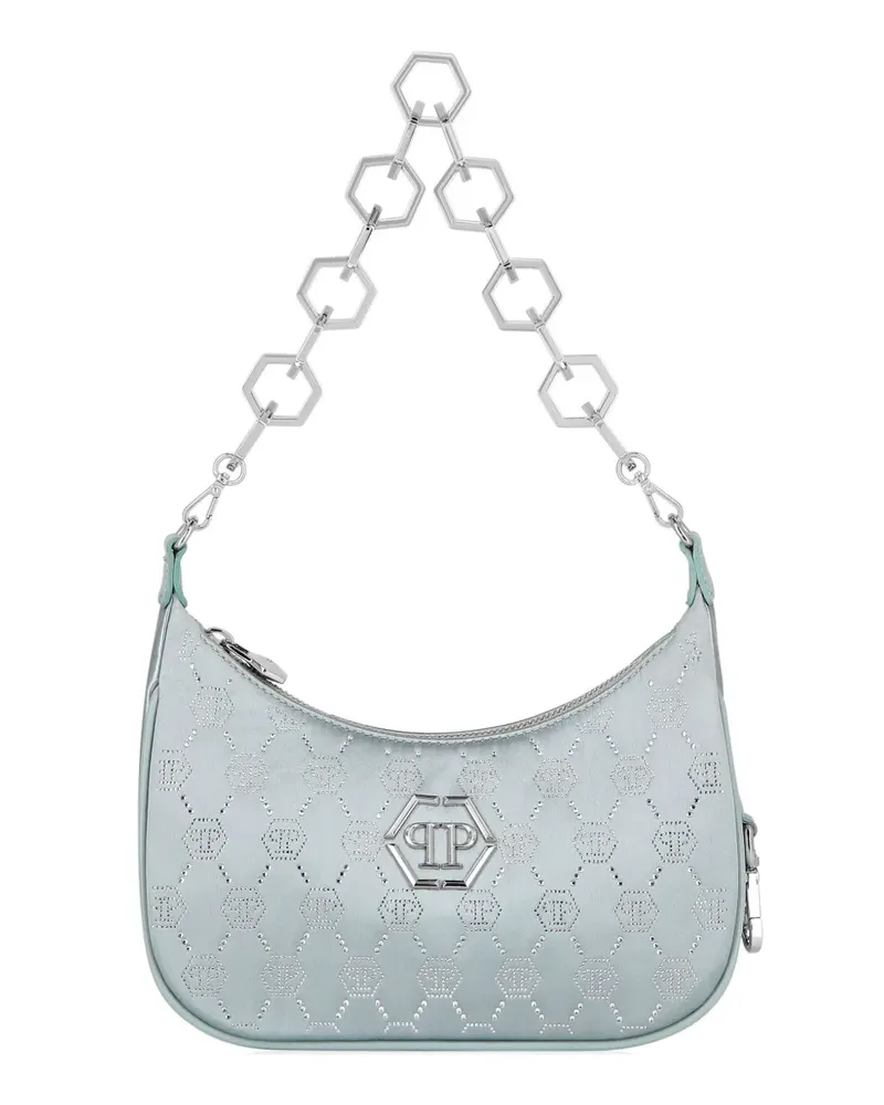 Philipp Plein Schultertasche mit Strassverzierung - Blau Blau