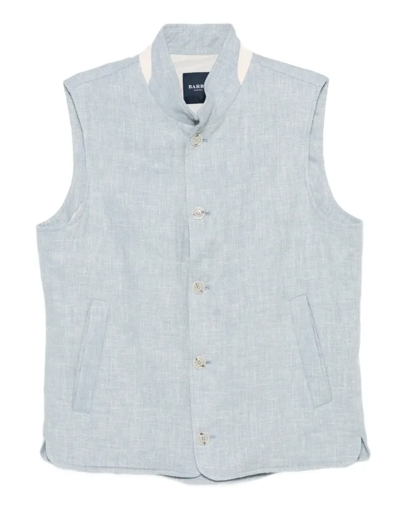 BARBA Orion buttun-up gilet - Blau Blau