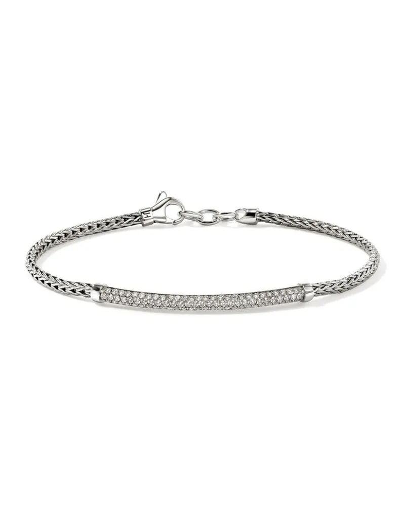 John Hardy JH Essential Armband mit Diamanten - Silber Silber