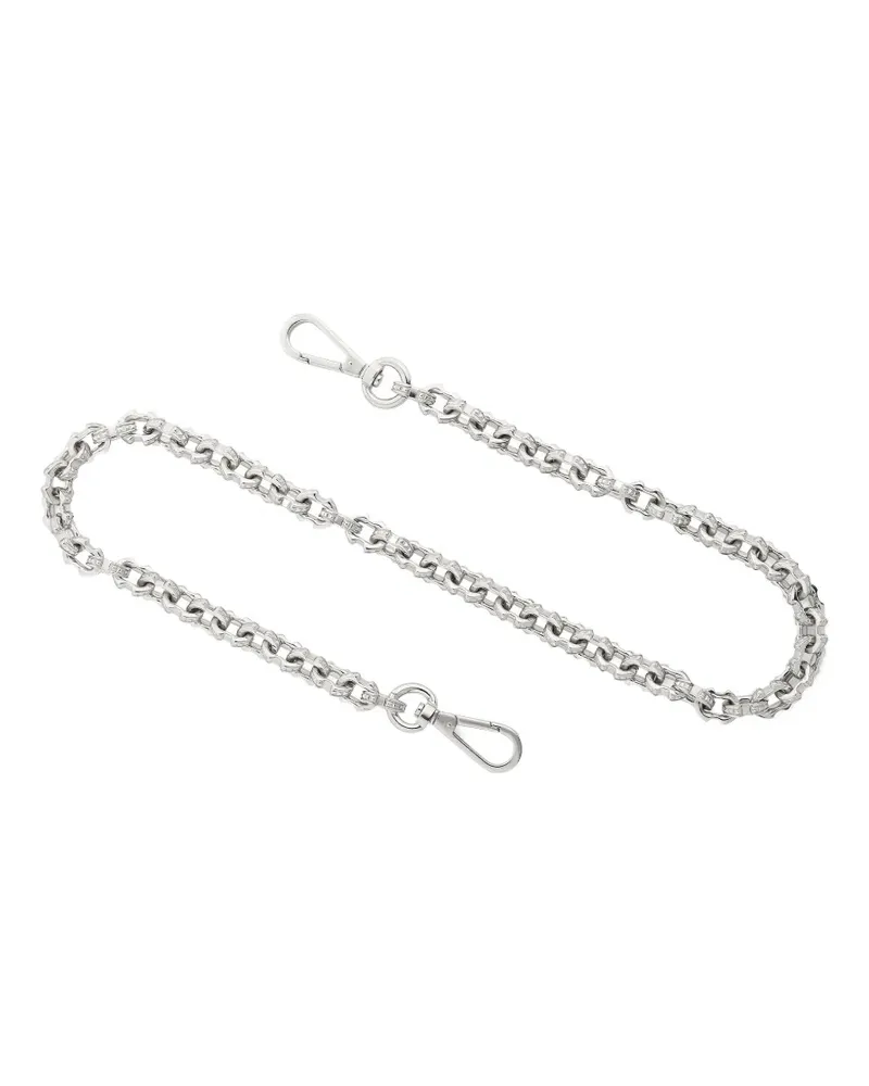 Emanuele Bicocchi pyramid-stud anchor wallet chain - Silber Silber