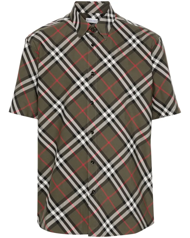 Burberry Hemd mit Karomuster - Grün Grün