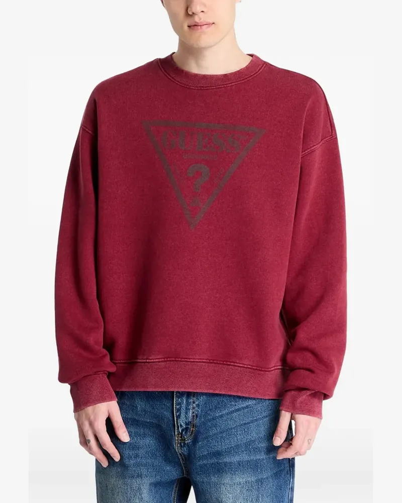 Guess logo-print sweatshirt - Rot Rot