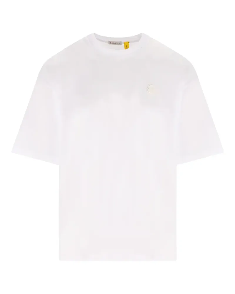 Moncler logo-embroidered T-shirt - Weiß Weiß