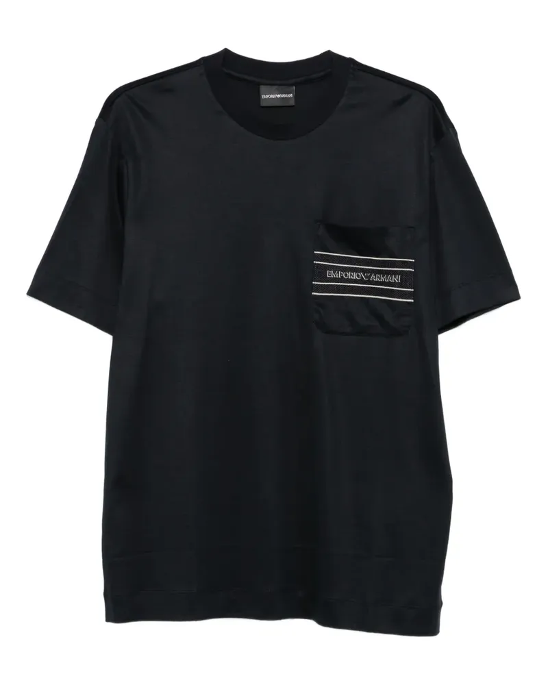 Emporio Armani T-Shirt mit Logo-Detail - Schwarz Schwarz