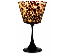 Weinglas mit Leoparden-Print