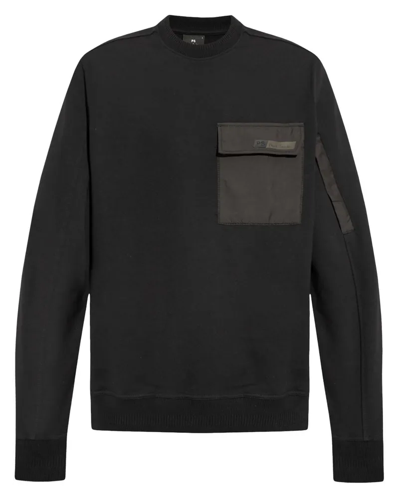 Paul Smith Sweatshirt mit Logo-Applikation Schwarz