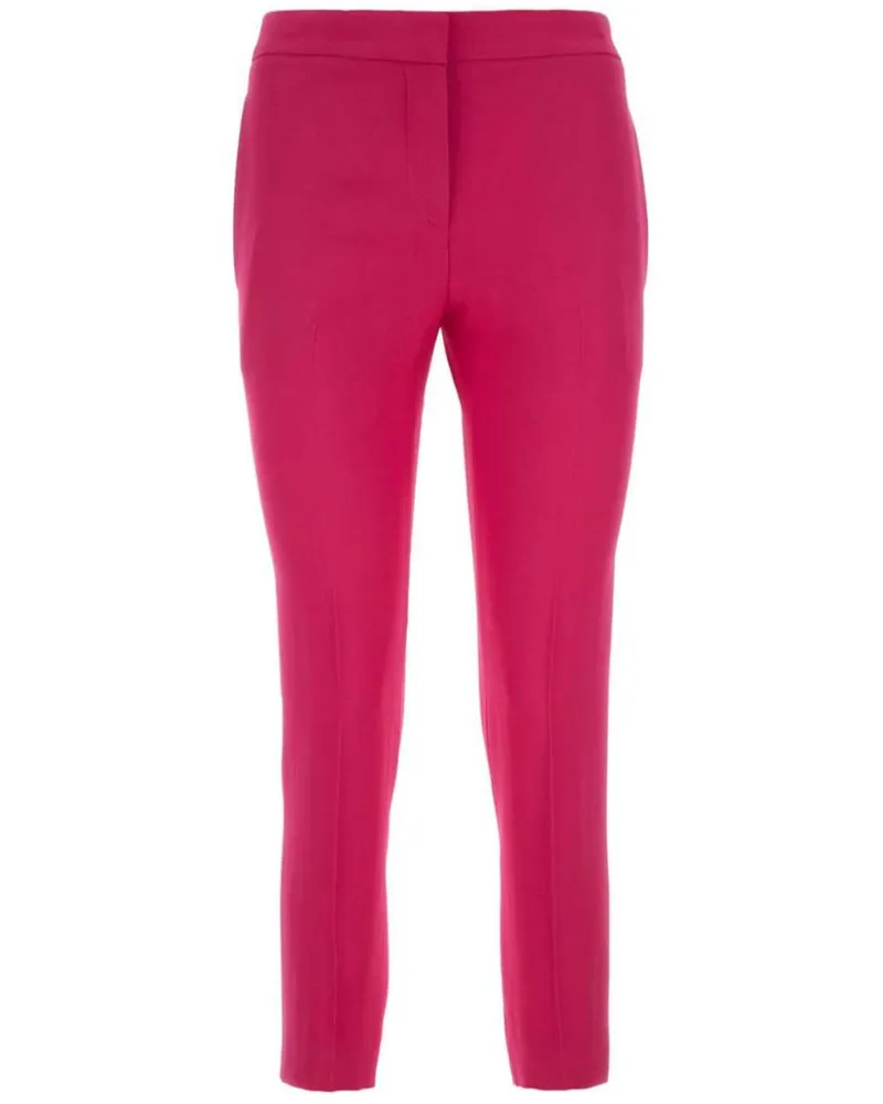 Alexander McQueen Gerade Cropped-Hose - Rosa Rosa