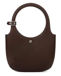 Courrèges Holy Handtasche aus Leder Braun