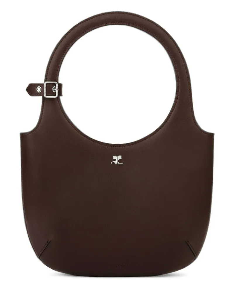 Courrèges Holy Handtasche aus Leder - Braun Braun