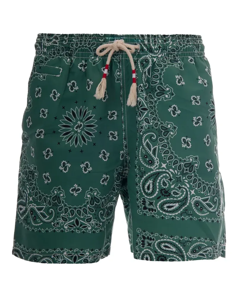 MC2 Saint Barth bandana-print swim shorts - Grün Grün