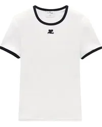 Courrèges Bumpy T-Shirt Weiß