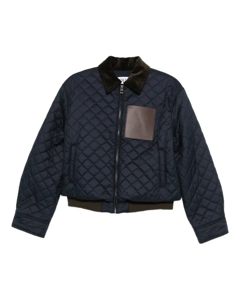 Loewe quilted jacket - Blau Blau