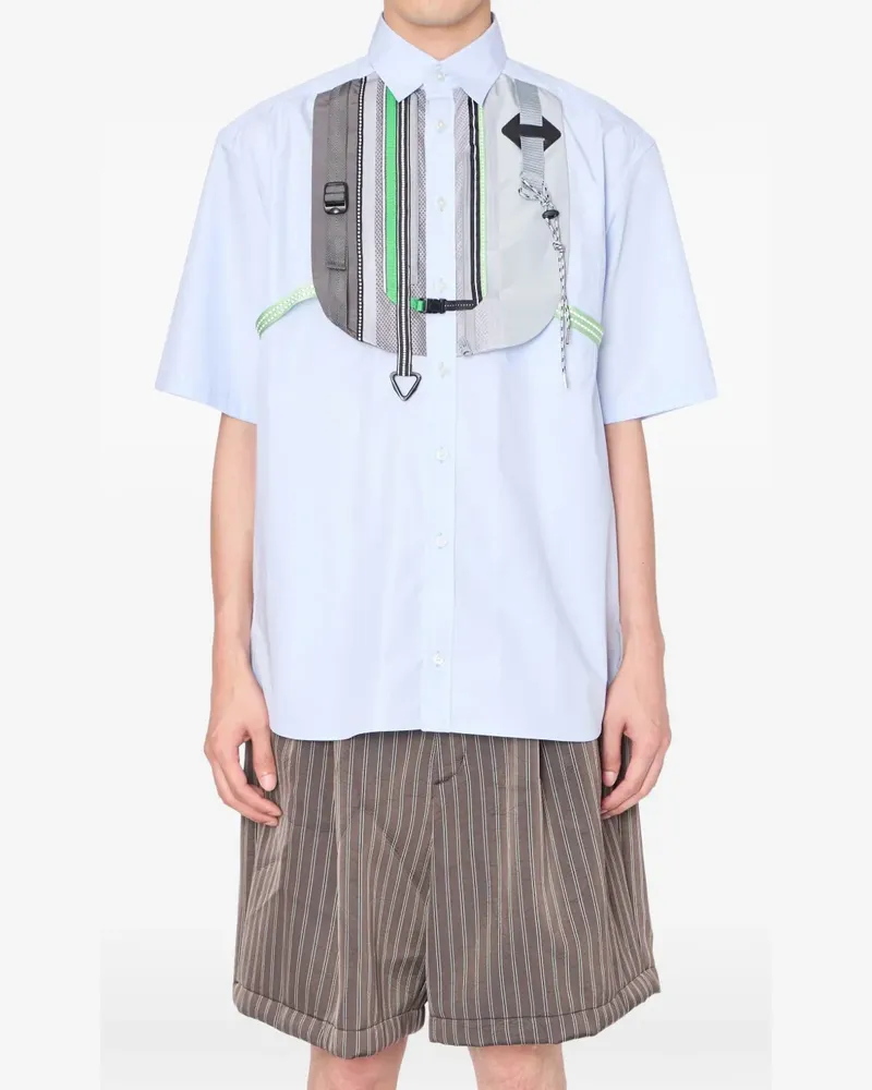 kolor Hemd mit Latz - Blau Blau