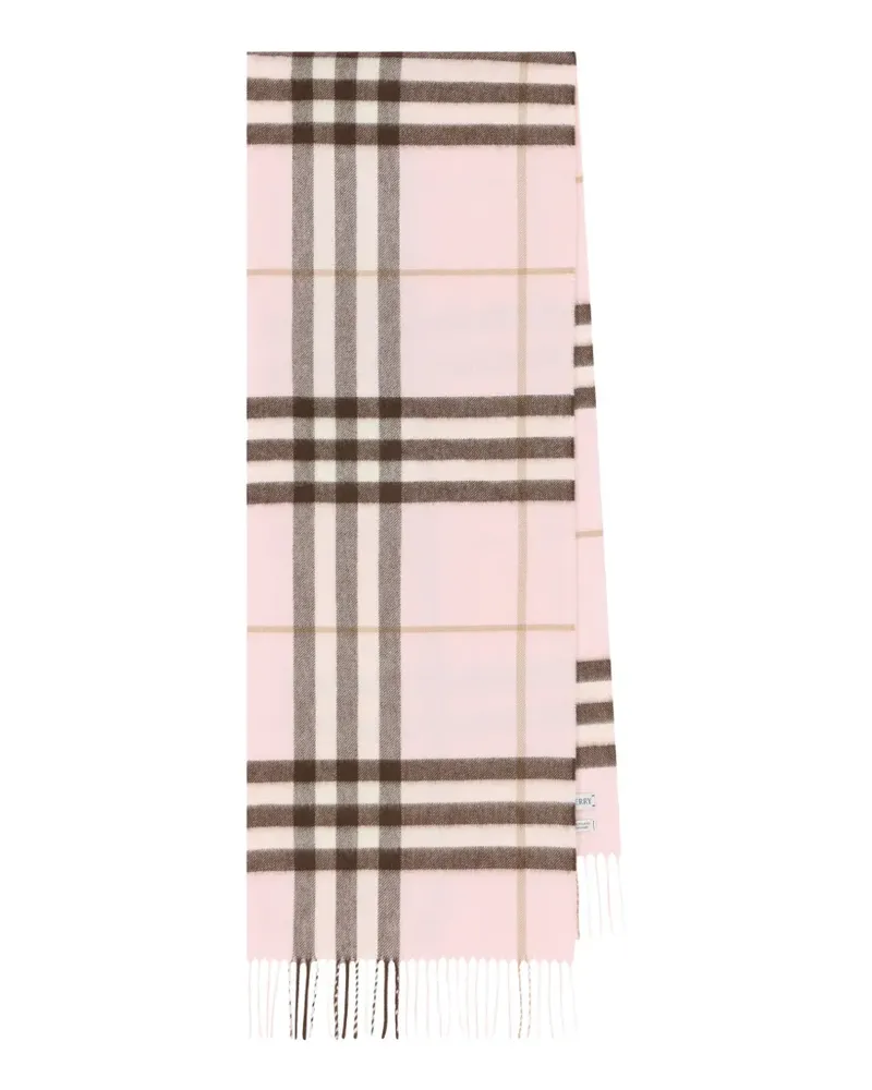 Burberry check cashmere scarf - Rosa Rosa