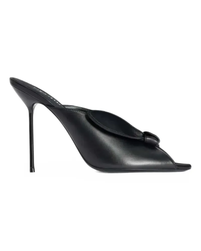 Paris Texas Linda knot-detail leather mules - Schwarz Schwarz