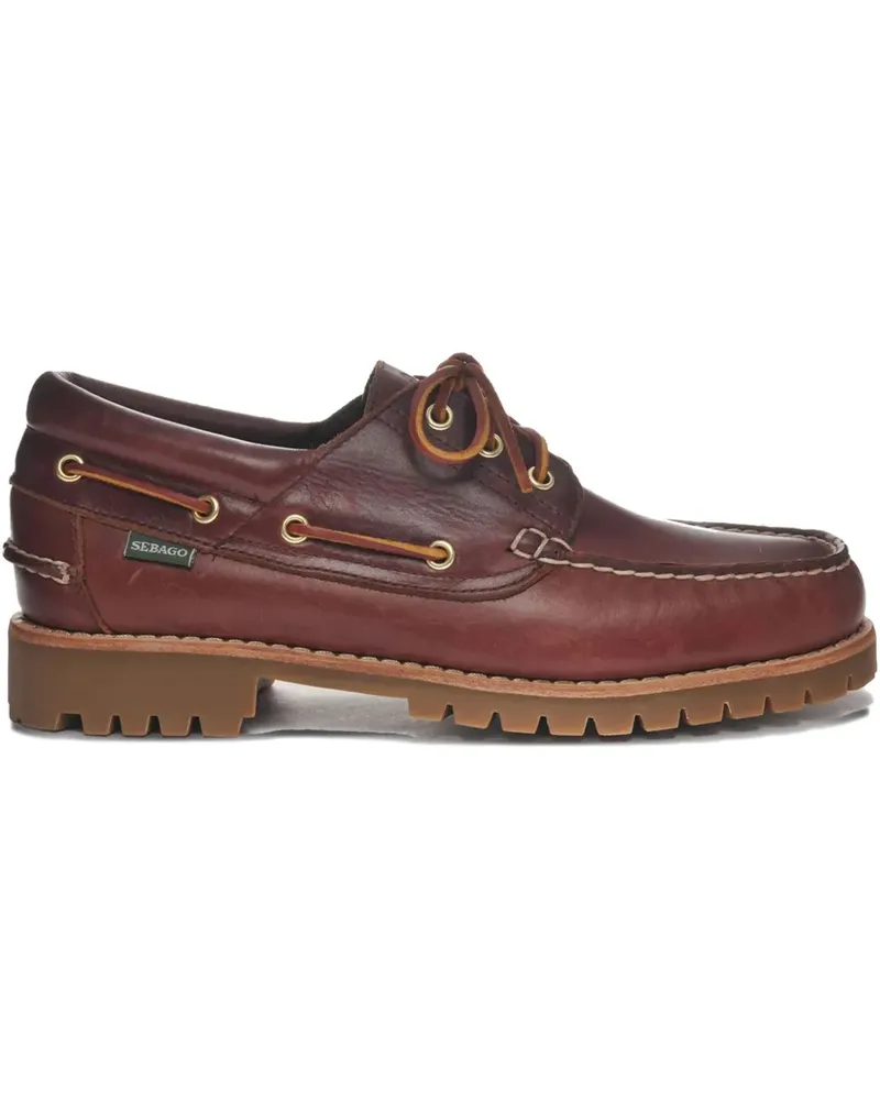 Sebago Loafer mit Schnürdetail - Braun Braun
