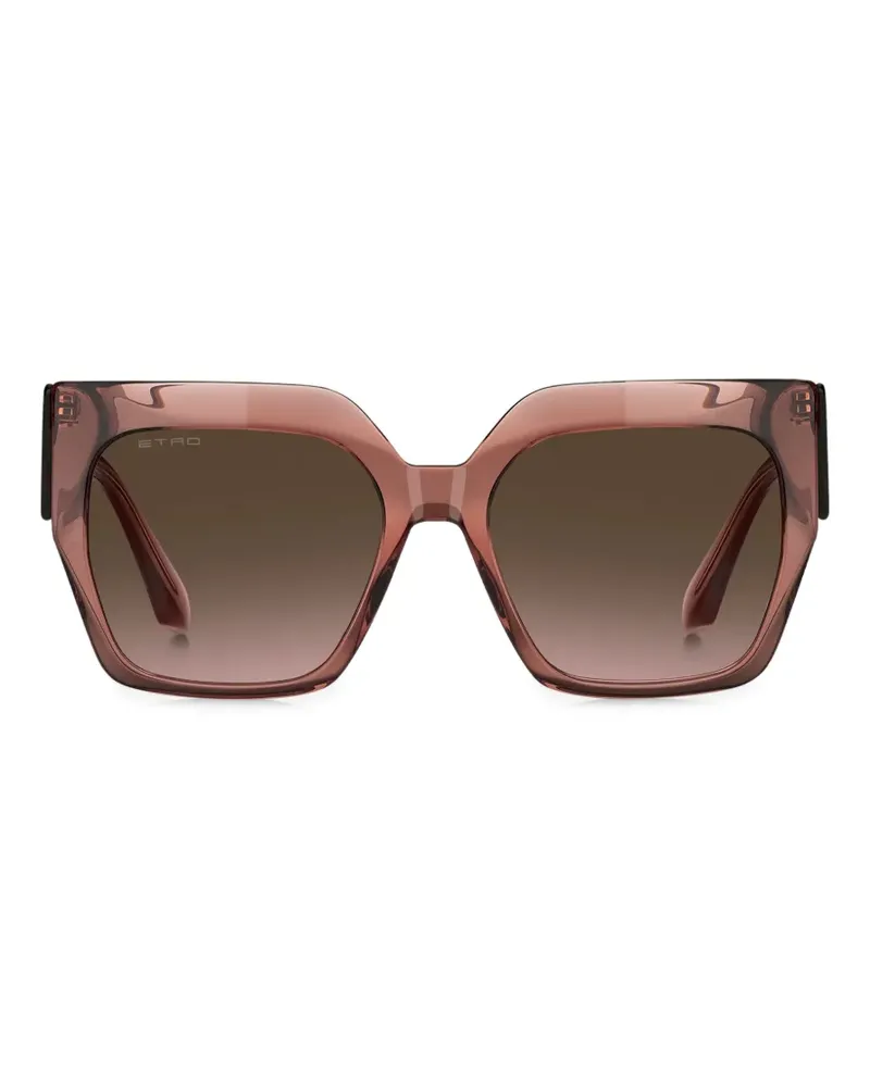 Etro Sonnenbrille mit eckigem Gestell - Rosa Rosa