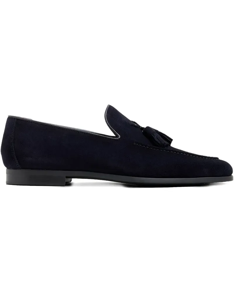 Magnanni Loafer aus Wildleder mit Quasten - Blau Blau