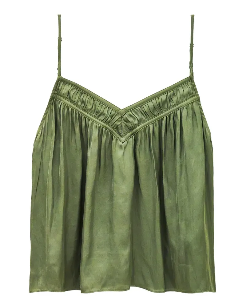 ba&sh Clovis Bluse mit V-Ausschnitt - Grün Grün