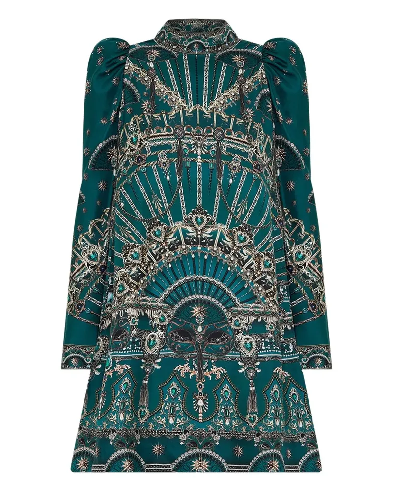 Camilla A Venice Veil Minikleid - Grün Grün