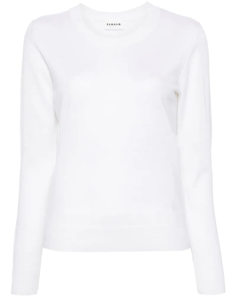 P.A.R.O.S.H. P.A.R.O H. Pullover aus Woll-Seidengemisch - Nude Nude