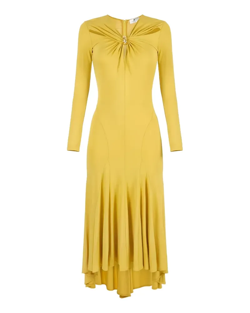 Elisabetta Franchi cut-out midi dress - Gelb Gelb