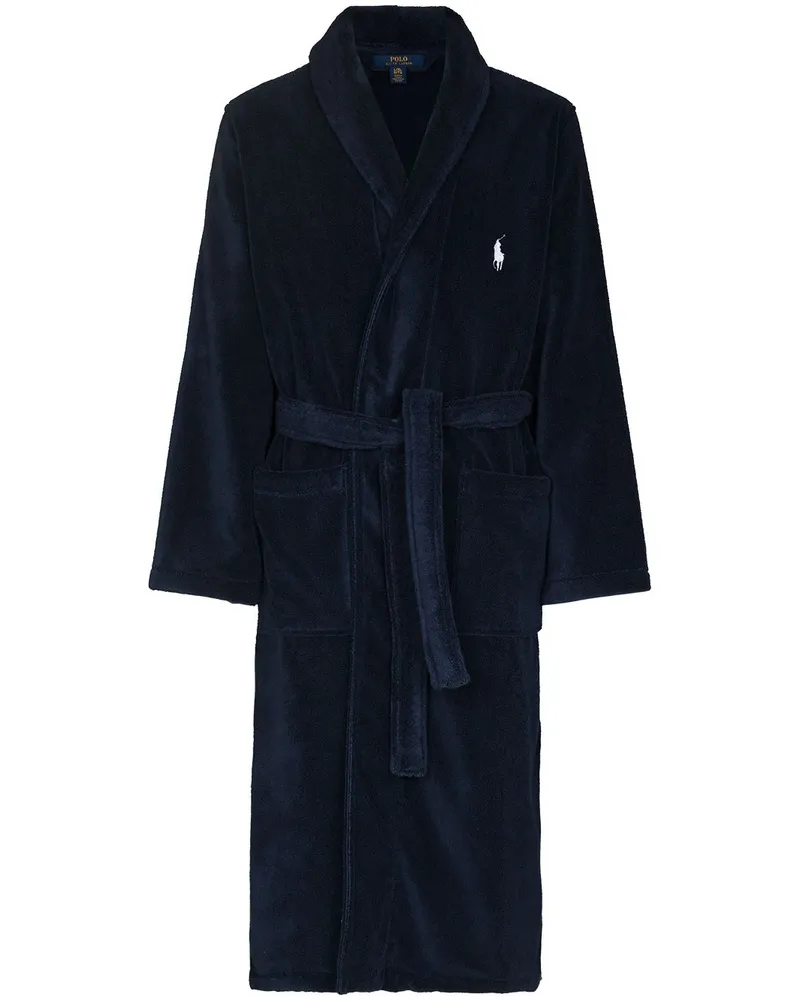 Ralph Lauren Bademantel mit Logo-Stickerei - Blau Blau