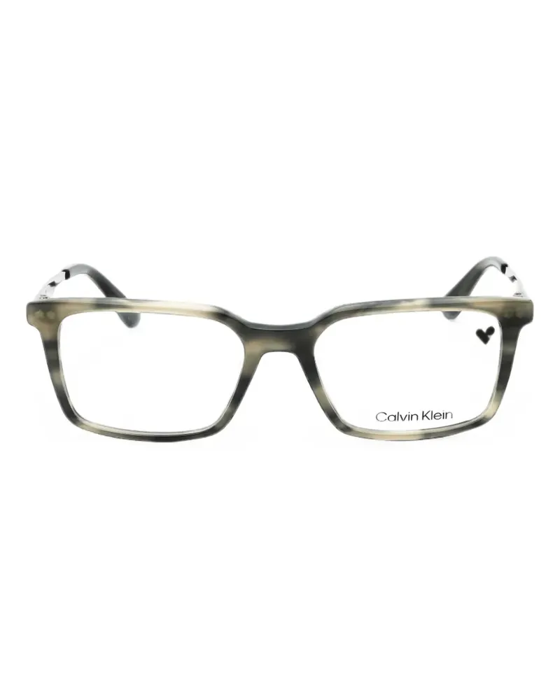 Calvin Klein Brille mit eckigem Gestell - Grau Grau