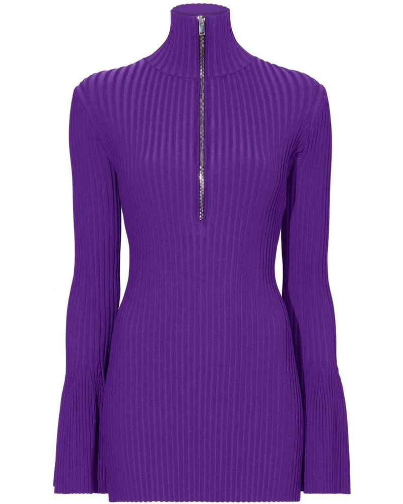 Proenza Schouler Geripptes Strickoberteil Violett