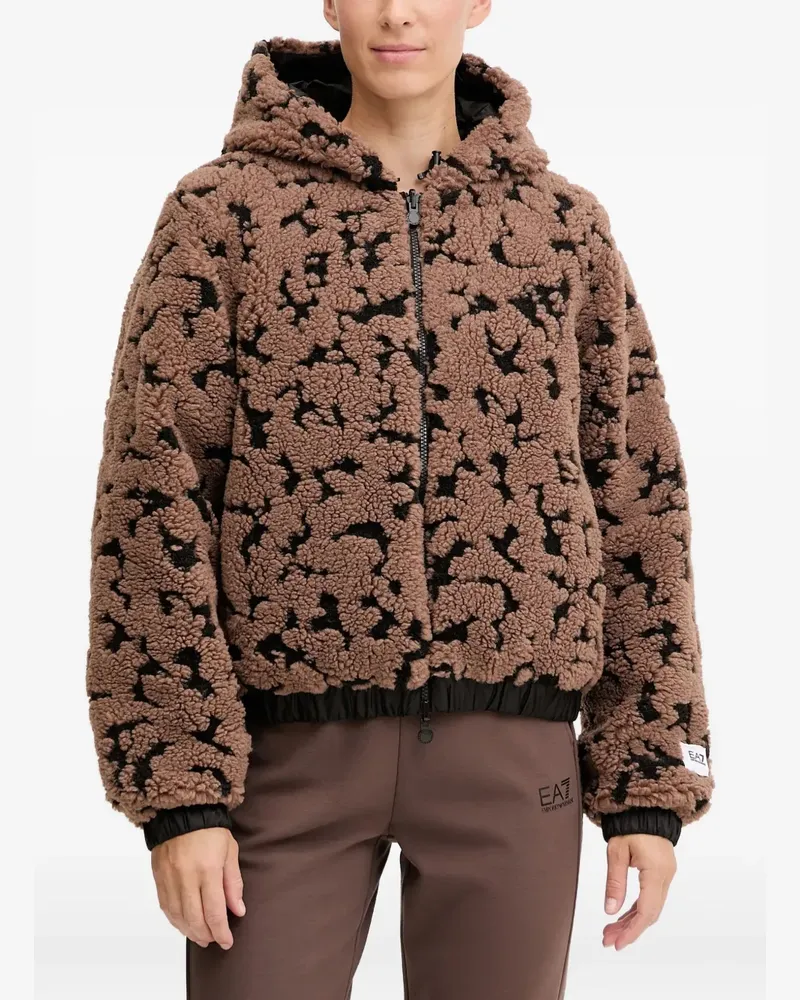 EA7 Wendbare Graphic Series Jacke - Braun Braun
