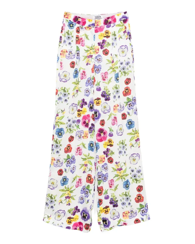 Vivetta floral-print trousers - Weiß Weiß